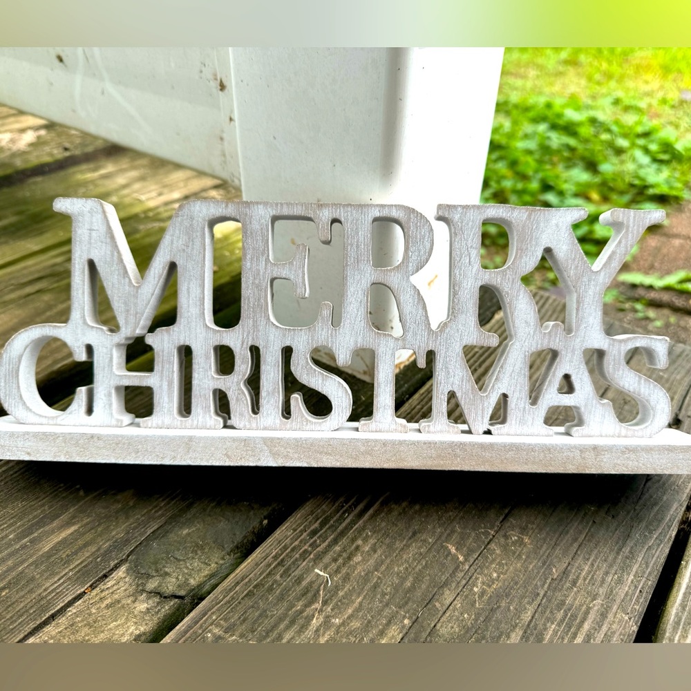 Wooden Merry Christmas Sign